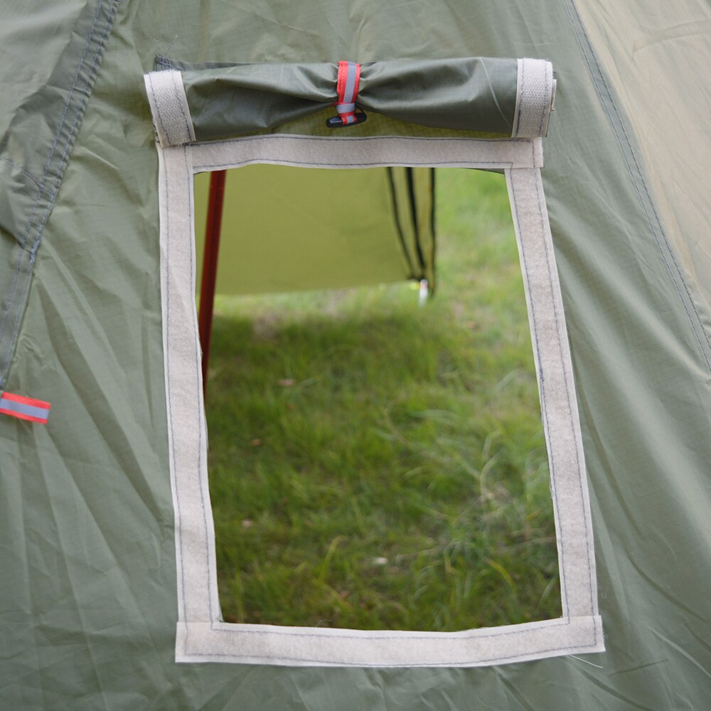Cheap Goat Tents XC USHIO Pyramid Tent Camping Tent Travel Ultralight Outdoor Awnings Tent Shelter 4 Season Tent 1 2 Person Tent With Stove Jack Tents 